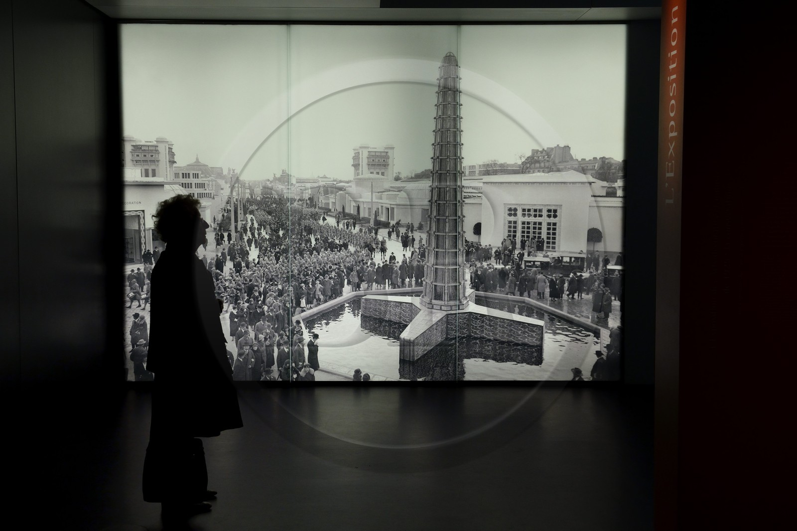 France, Bas-Rhin, Wingen-sur-Moder, Lalique museum, at the Exhibition of Decorative and Industrial Arts in Paris in 1925, René Lalique offers monumental works such as The Fountain sources of France