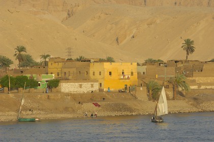Egypt, Upper Egypt, Nile Valley, the Nile river between Luxor and Esna