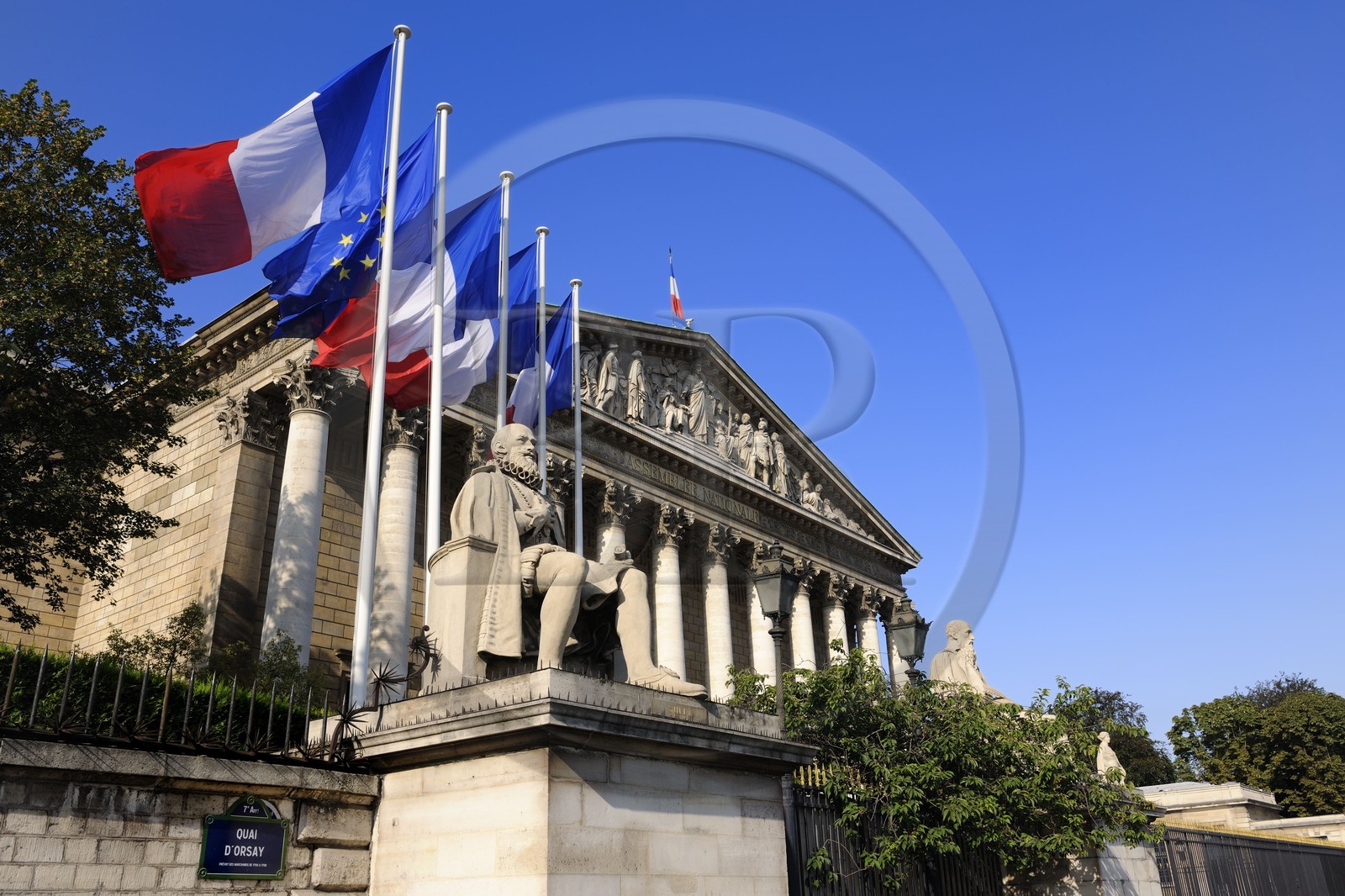 France, Paris (75), Le Palais Bourbon siège de l'Assemblée Nationale
