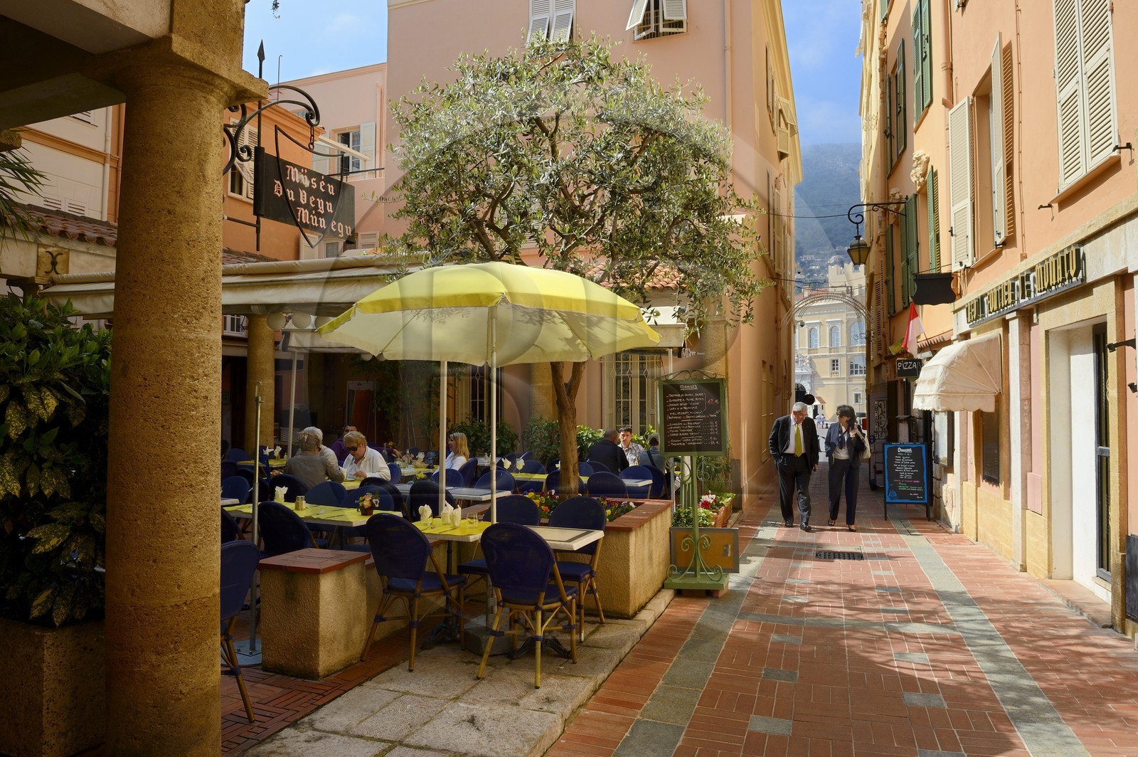 Principauté de Monaco, Monaco, la vieille ville sur le Rocher, place des Carmes