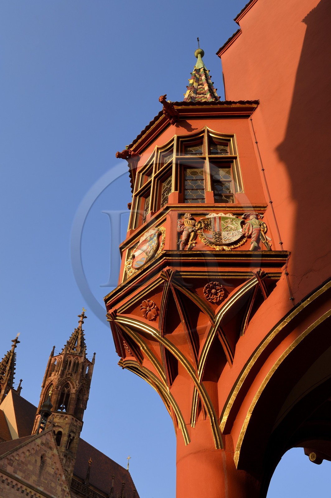 Allemagne, Bade-Wurtemberg, Fribourg en Brisgau, la Maison historique des marchands du début du XVIème siècle sur la Munsterplatz