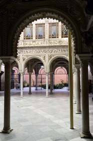 Spain, Andalusia, Seville, Casa Palacio de Guardiola at the Puerta de Jerez