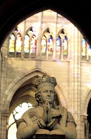 France, Seine-Saint-Denis (93), Saint-Denis, la basilique, Orant de Louis 16