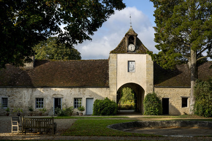 France, Côte-d'Or (21), Buffon, la Grande Forge de Buffon fondée par Georges-Louis Leclerc de Buffon en 1768, colombier la cour des habitations