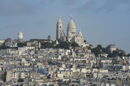 France, Paris (75), la basilique du Sacré-Coeur sur la colline de Montmartre