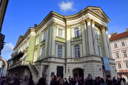 République Tchèque, Prague, centre historique classé Patrimoine Mondial de l' UNESCO, quartier de Stare Mesto, théatre des Etats où Mozart joua la 1ère de Don Giovanni