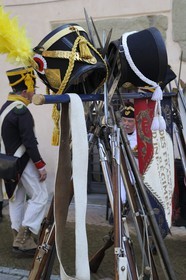 Italie, Ligurie, Sarzana, Napoleon Festival, dans le casernement