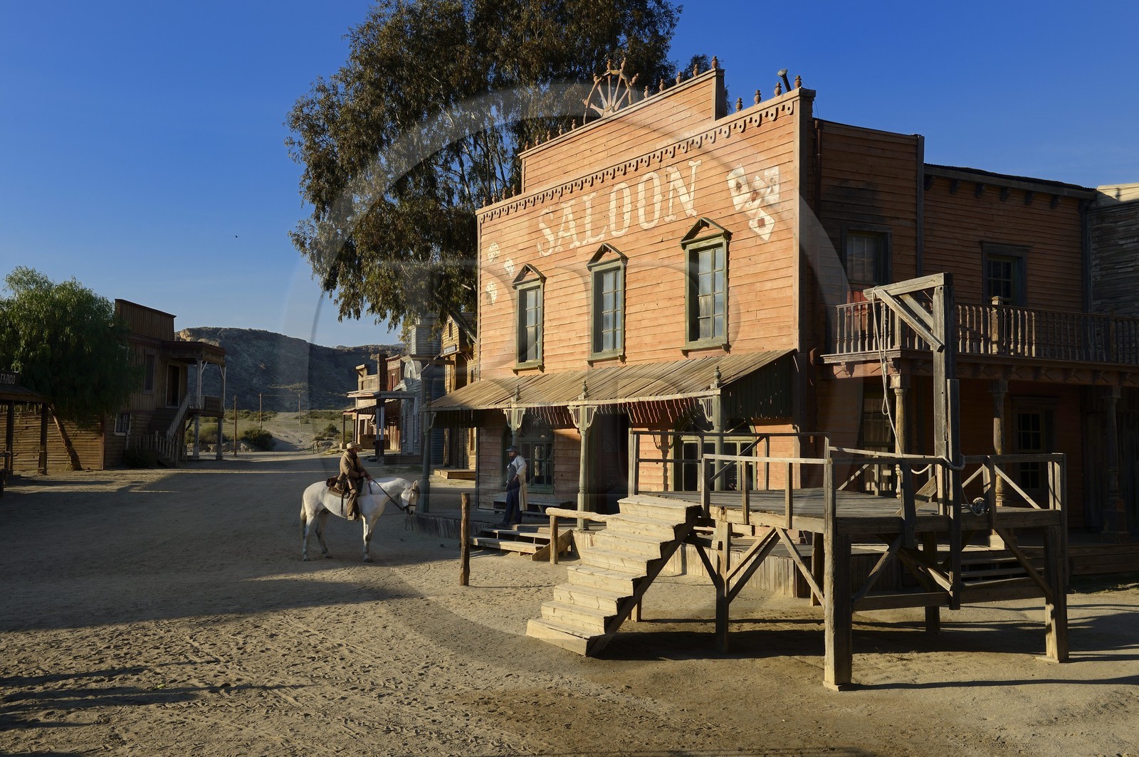 Espagne, Andalousie, province de Almeria, désert de Tabernas, parc d'attraction Fort Bravo Texas Hollywood, c'est ici que fut tourné les 7 Mercenaires de John Sturges mais aussi Les Pétroleuses de Christian-Jaque et Pour Une Poignée de Dollars de Sergio Leone