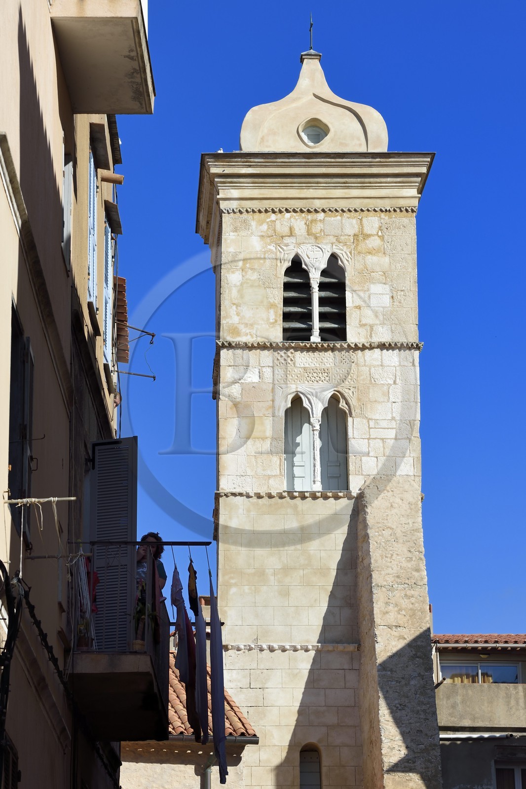 France, Corse-du-Sud (2A), Bonifacio, Ville Haute, l'église Saint Marie majeure