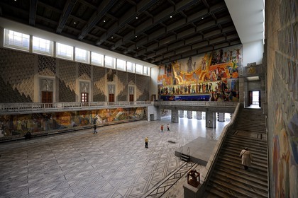 Norvège, Oslo, l'hôtel de Ville (Radhuset), salle de l'Hôtel de ville d'Oslo où est remis chaque année le Prix Nobel de la Paix