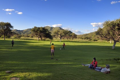 Namibia, Khomas region, north of Windhoek, Okapuka Ranch, the lodge park