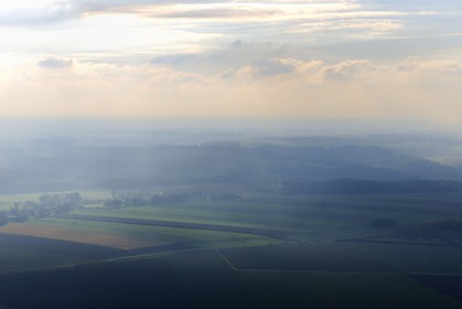 France, Seine-Maritime (76), Saint-Germain-d'Etables, la campagne normande (vue aérienne)