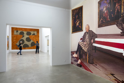 France, Cote d'Or, Dijon, the Consortium Museum, a contemporary art center opened in 2011 and designed by architects Shigeru Ban and Jean de Gastines, Portrait of Isabella Ducrot in her apartment (2024) by photographer Laura Sciacovelli