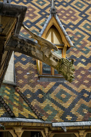 France, Côte-d'Or (21), Beaune, zone classée Patrimoine Mondial de l'UNESCO, Hospices de Beaune, l'Hôtel-Dieu,