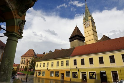 Romania, Transylvania, Medias, one of the seven saxon fortified cities, Sfanta Margareta fortified church