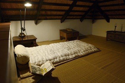 South Africa, Gauteng Province, Johannesburg, residential area of Orchards, Satyagraha House, hotel and museum located in the house that hosted Mohandas Gandhi from 1908 to 1909, built in 1907 by his companion the German architect Hermann Kallenbach, Gandhi's room