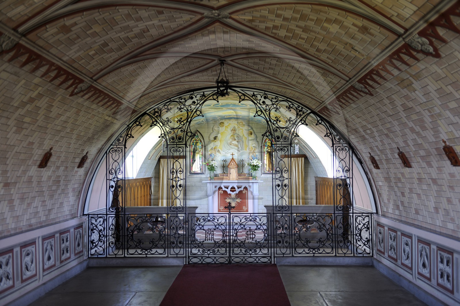 Royaume-Uni, Ecosse, Iles Orcades, Mainland à Lamb Holm, the Italien Chapel (la chapelle italienne) datant de la 2ème guerre mondiale