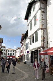 France, Pyrenees Atlantiques, Basque Country, Espelette, the main street
