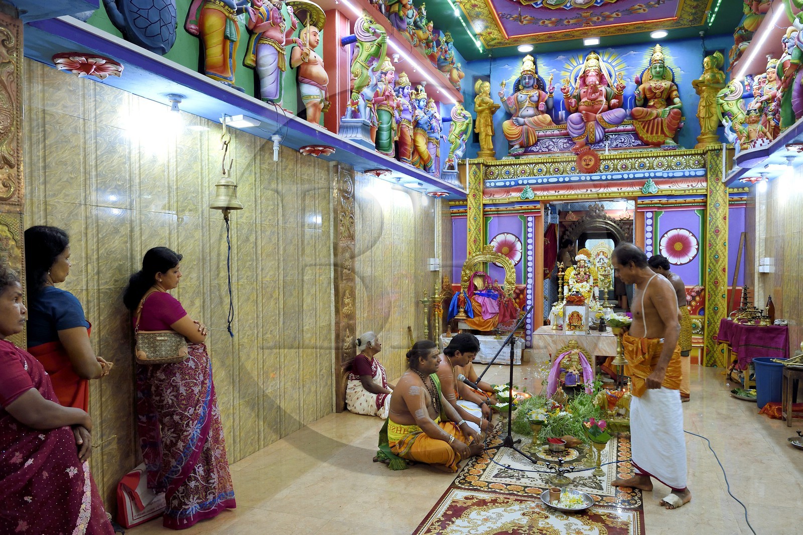 Sri Lanka, province de l'Est, Trincomalee, Sri Pathrakali Temple hindou dans New Moor Street