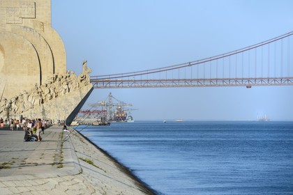 Portugal, Lisbonne, quartier de Belém, Padrao dos Descobrimentos (Monument des Découvertes) datant de 1960