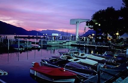 France, Savoie (73), port d'Aix-les-Bains au bord du lac du Bourget