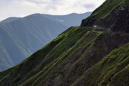 Georgia, Kakheti, Tusheti region, the spectacular track connecting Telavi to Omalo through the Abano Pass at 2826 metres