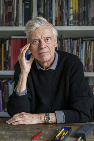 France, Paris, cartoonist and comic book author François Schuiten in his Parisian studio