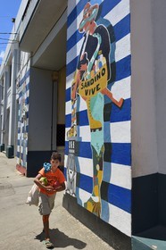 Nicaragua, Leon, fresques murales de la révolution sandiniste