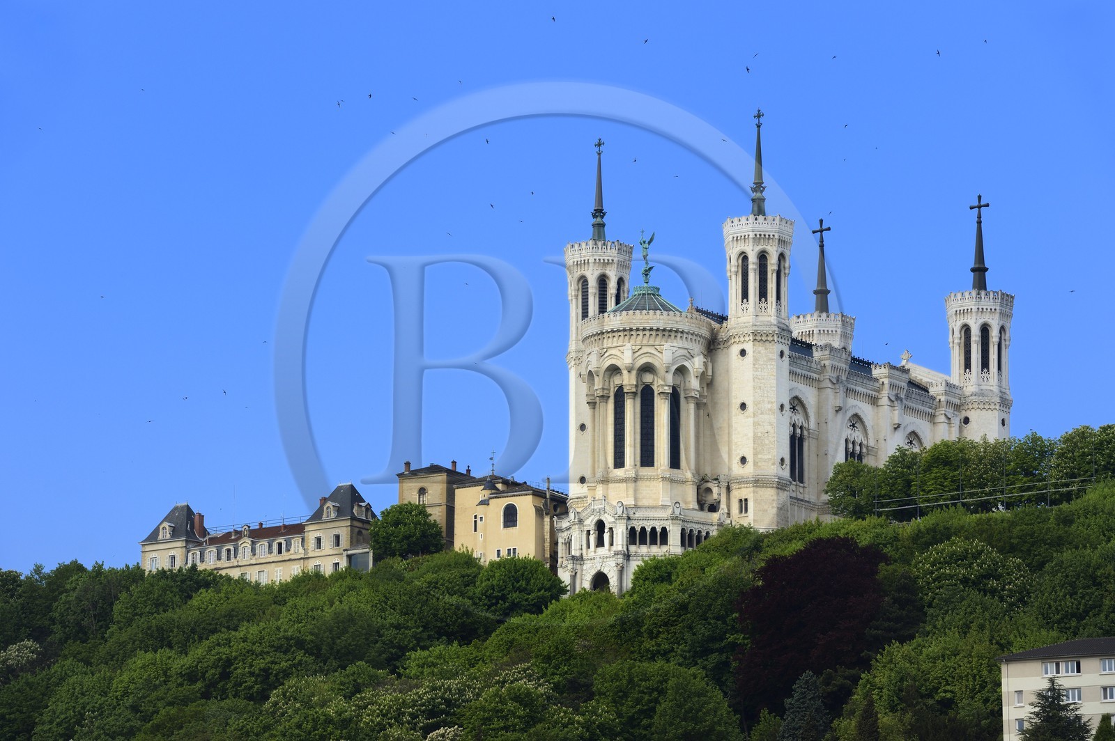France, Rhône (69), Lyon, site historique classé Patrimoine Mondial de l'UNESCO, Basilique Notre Dame de Fourvière
