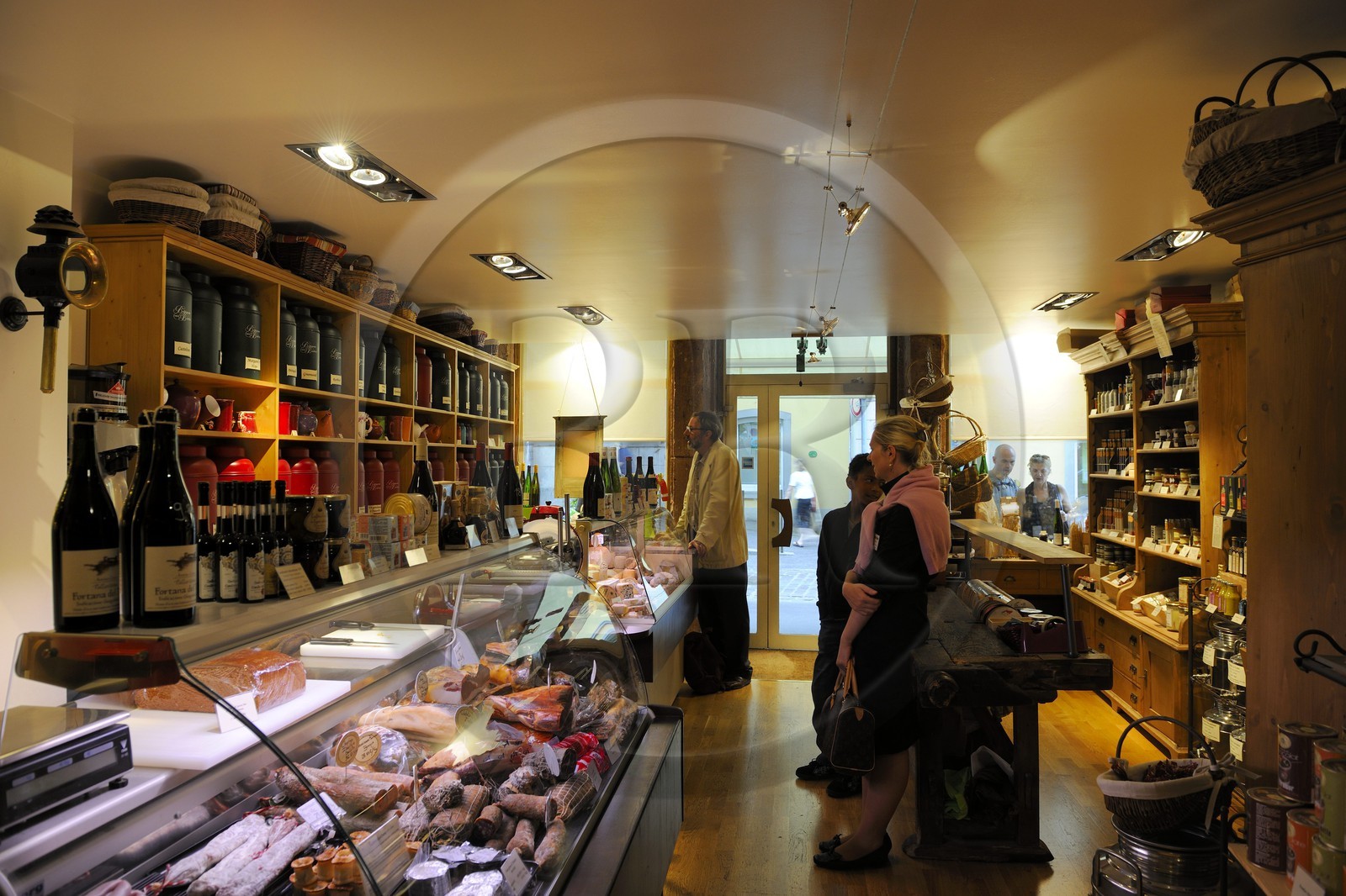 France, Haut-Rhin (68), Colmar, épicerie fine Sezanne au 30 Grand Rue