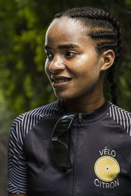 Rwanda, Kigali, la cycliste professionnelle rwandaise Violetta Neza