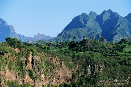 France, île de la Réunion, les Hauts de Saint-Louis, le Bras de la Plaine sur la commune d'Entre-Deux