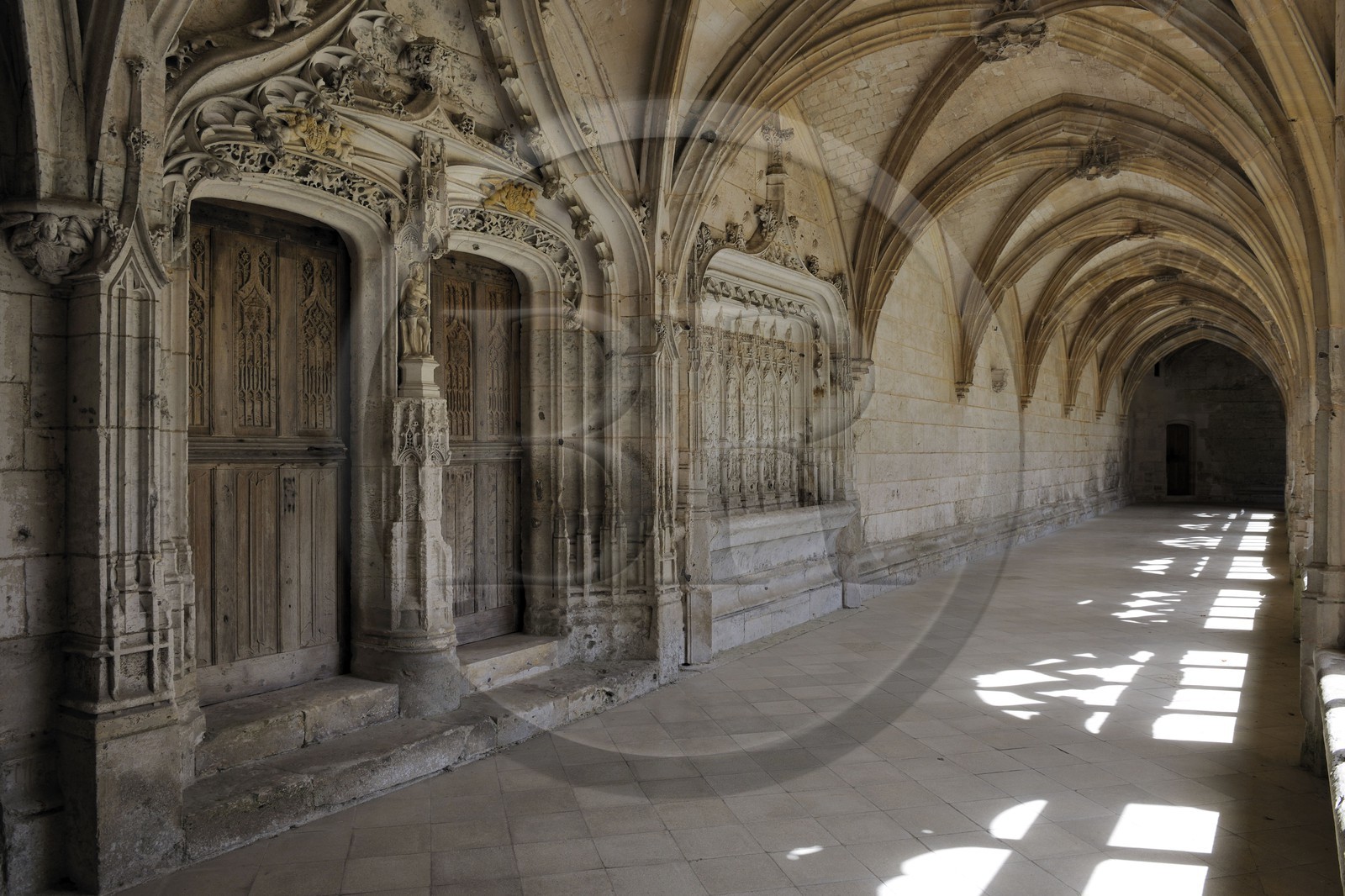 France, Seine-Maritime (76), Saint-Wandrille-Rançon, Abbaye de Saint-Wandrille, anciennement abbaye de Fontenelle, abbaye bénédictine fondée au VIIe siècle
