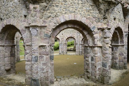 France, Côtes-d'Armor (22), Temple de Lanleff, ancienne chapelle du XIème siècle bati par les Templiers sur le modèle du Saint Sépulcre de Jérusalem