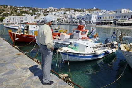 Greece, Cyclades islands, Mykonos island, Chora (Mykonos town), the old fishing harbour
