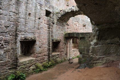 France, Bas-Rhin (67), château de Fleckenstein