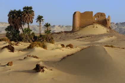 Egypte, désert libyque, forteresse de Ain el-Labakha à l' est de Kharga