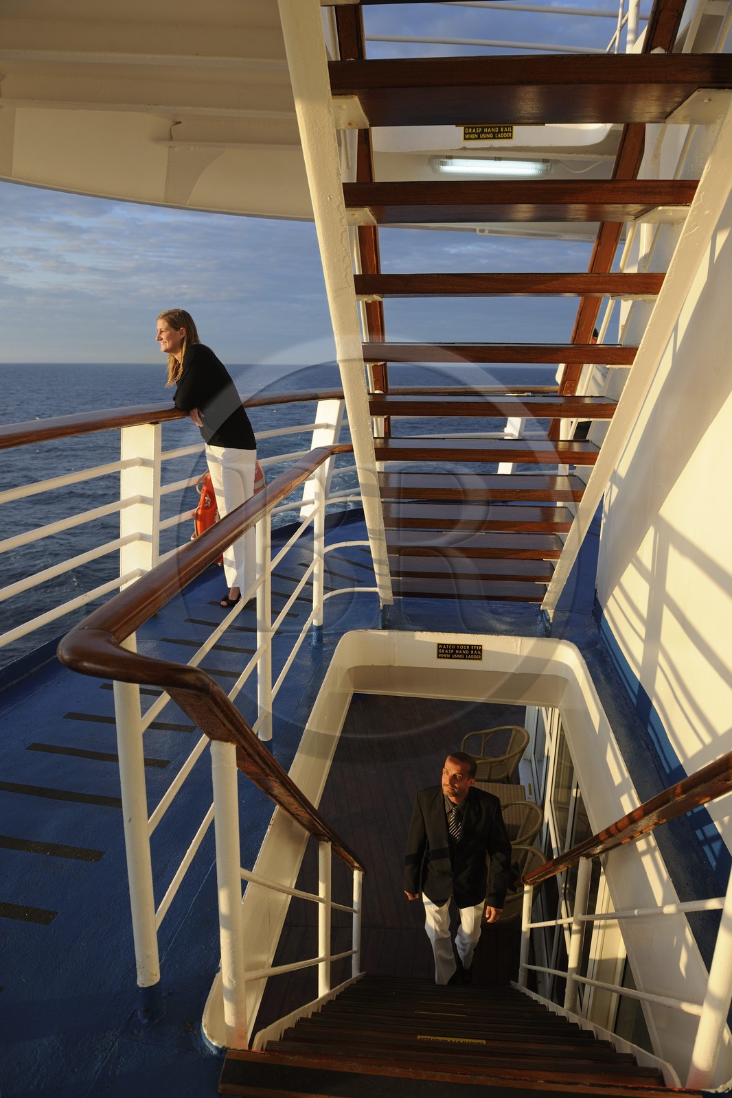 Groenland, à bord du bateau de croisière Princess Danae dans l'Océan Atlantique
