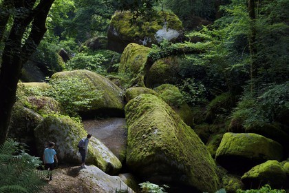 France, Finistère (29), parc naturel régional d'Armorique, Huelgoat, chaos granitique de la forêt du Huelgoat