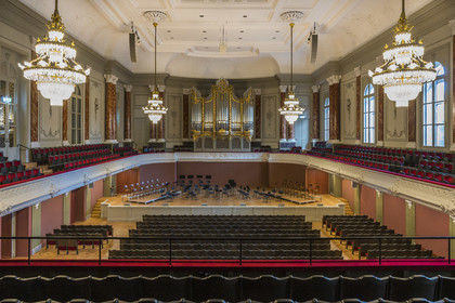 Switzerland, Basel, the concert hall Stadtcasino Basel restructured by architects Herzog and de Meuron, the scene