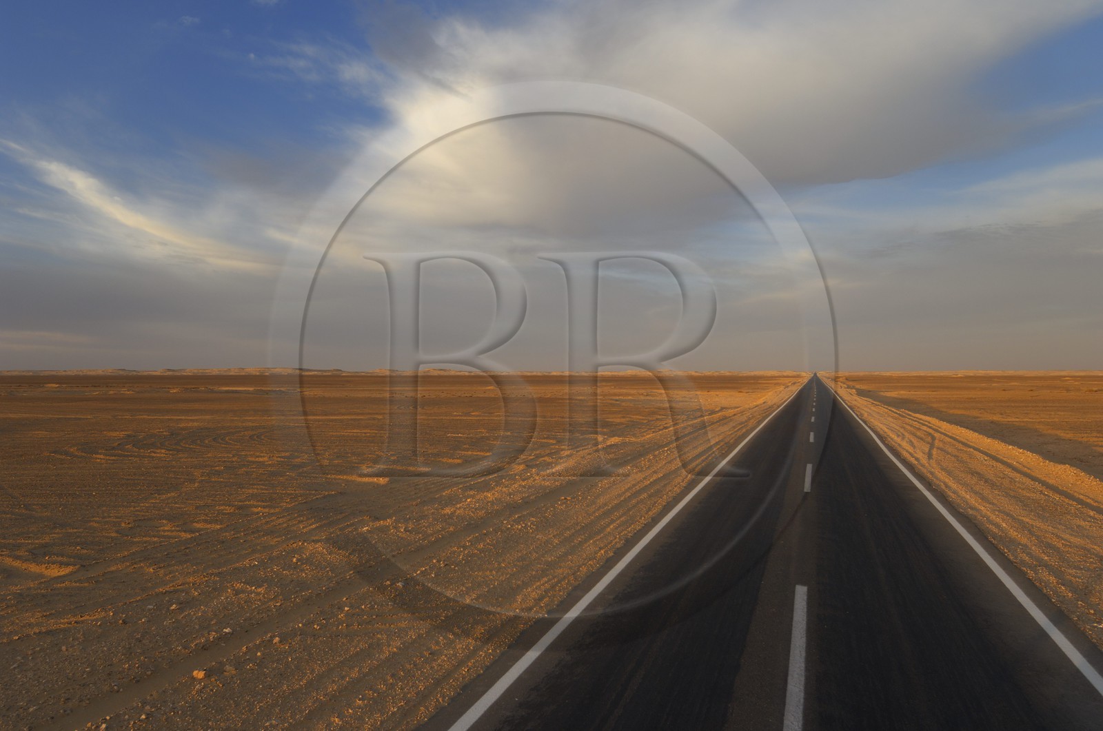 Egypte, désert libyque, route du désert