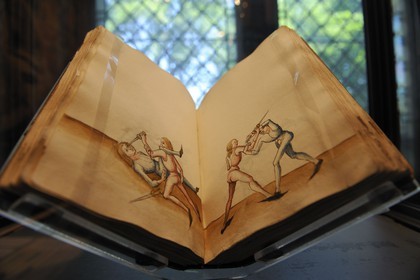 France, Paris (75), musée du Moyen-Age, ancien hôtel de Cluny, traité de combat de 1490-1500