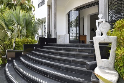 Maroc, Casablanca, Villa des Arts de style Art Déco construite en 1934 boulevard Brahim Roudani