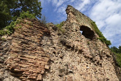 France, Var, Frejus, Forum Julii, the Roman aqueduct of the 1st century BCE built into the eastern ramparts of the Roman city towards the Rome gate