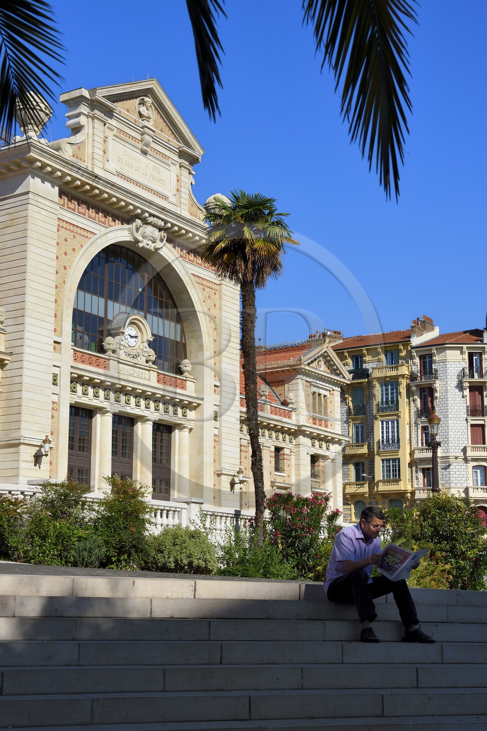 France, Alpes-Maritimes (06), Nice, quartier Libération, ancienne gare du Sud devenue une médiathèque
