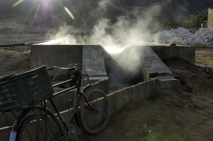 Egypte, Basse-Egypte, désert libyque, oasis de Bahariya (Bahareyya),  source d'eau chaude