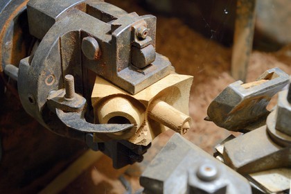 France, Corse du Sud, Sartene region, Fozzano, Jeff Nicolier pipemaker workshop