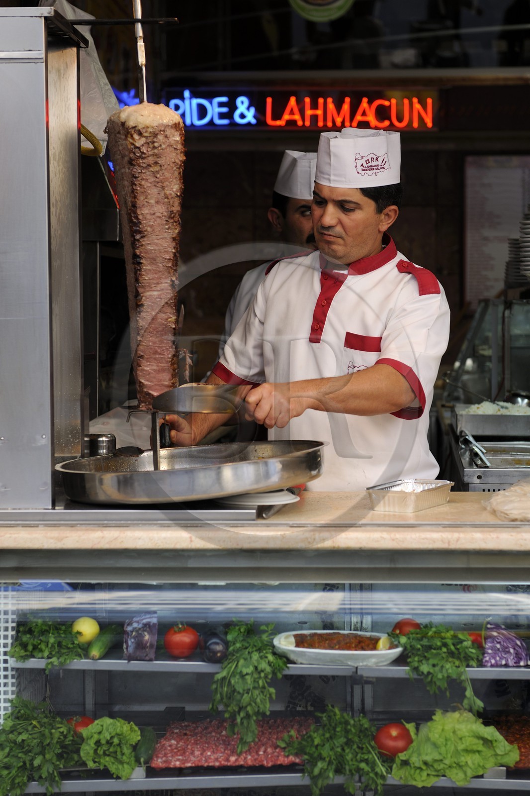 Turquie, Istanbul, quartier de Beyoglu, restaurant de Kebab ou kebap