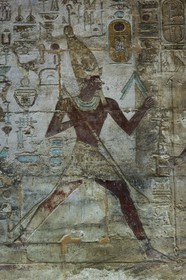 Egypte, Haute Egypte, Nubie, Lac Nasser, site d'Amada, temple d'Amon, le pharaon Thoutmosis III