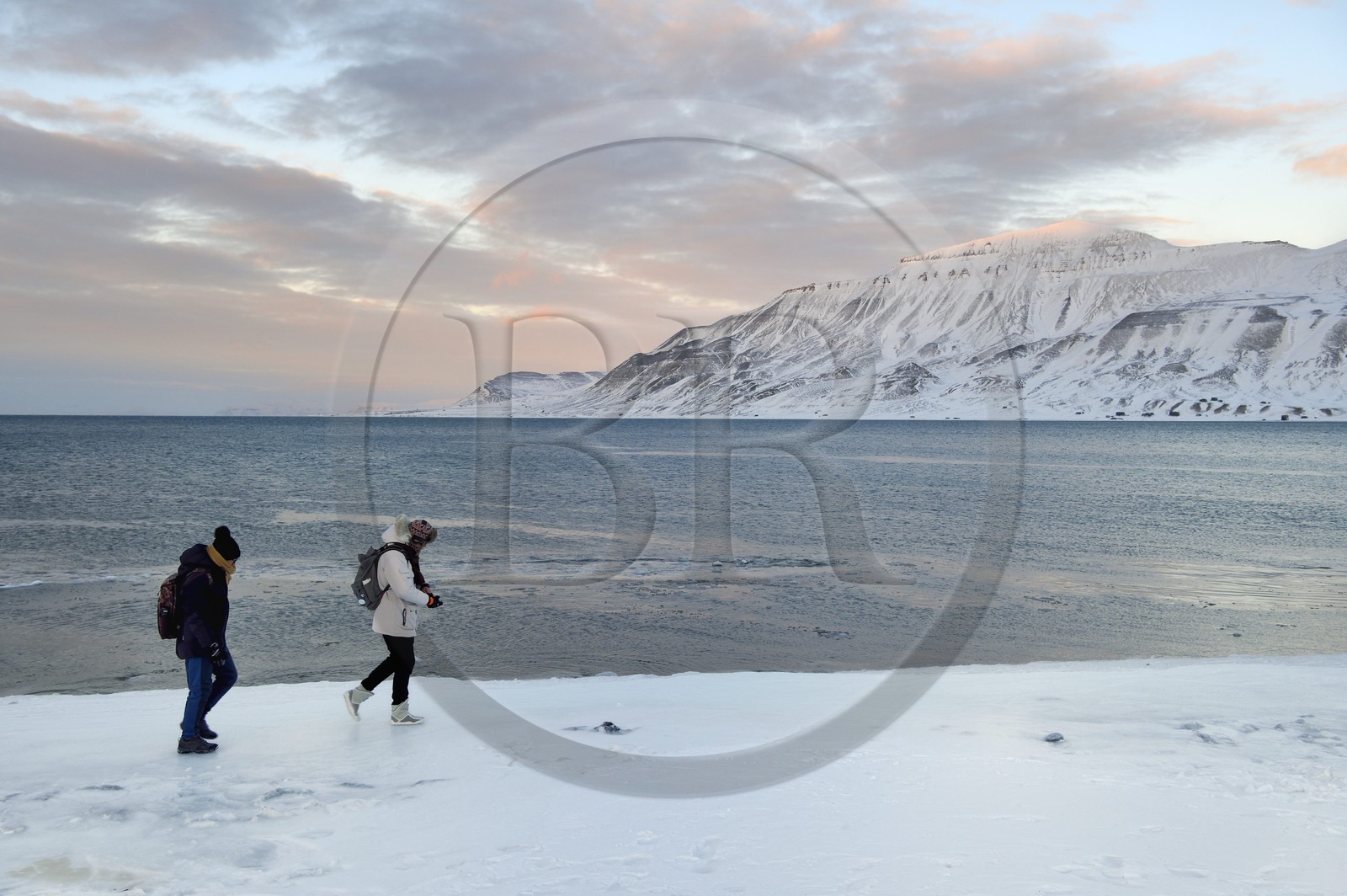 Norway, Svalbard, Spitzbergen, Longyearbyen fjord Norway, Svalbard, Spitzbergen, Longyearbyen fjord